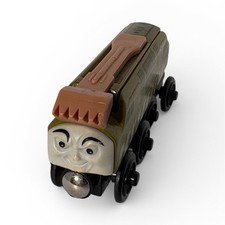 Thomas Friends Wooden Railway Diesel 10 Train Engine Green/Brown Ready to Go