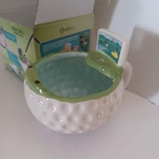 B Well Golf Ball Sport Mug  Stoneware Oversize 14 Oz Box New