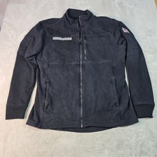 Bulwark FR Flame Resistant Work Jacket Men Large Black Fleece Cat 2 2112 Stretch