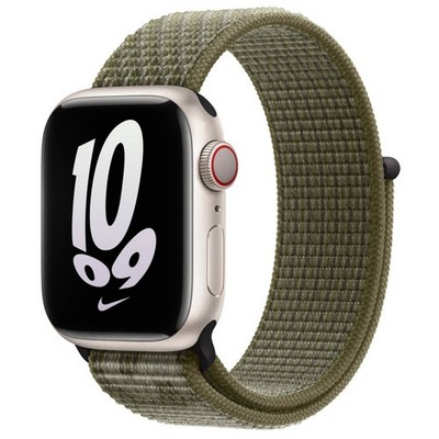 Nike Sport Loop Armband für Apple Watch | 38/40/41/42 mm - Sequoia / Pure Platin