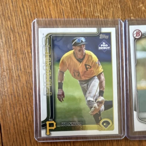 Topps Pro Debut Bowman Pittsburgh Pirates Konnor Griffin trading card lot (2)
