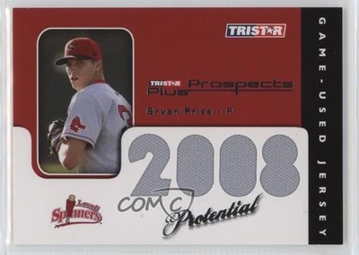 2008 TRISTAR Prospects Plus PROtential Game Used /199 Bryan Price #P-BP 0s2m