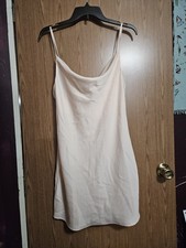 Urban Outfitters Mallory Cowl Neck Club Baby Pink Sexy Slip Dress Size Medium!