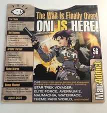April 2001 Mac Addict Magazine CD Macintosh Game ONI Demo