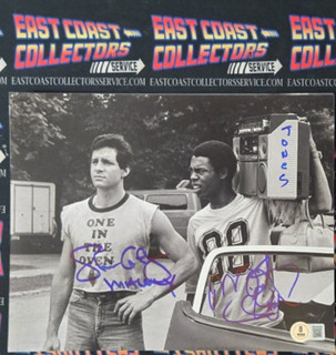 STEVE GUTTENBERG MICHAEL WINSLOW Autographed POLICE ACADEMY Photo BECKETT Holo