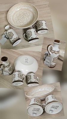 Neu Keramik-Set Marke Atelier Bowl Tassen Öl Essig