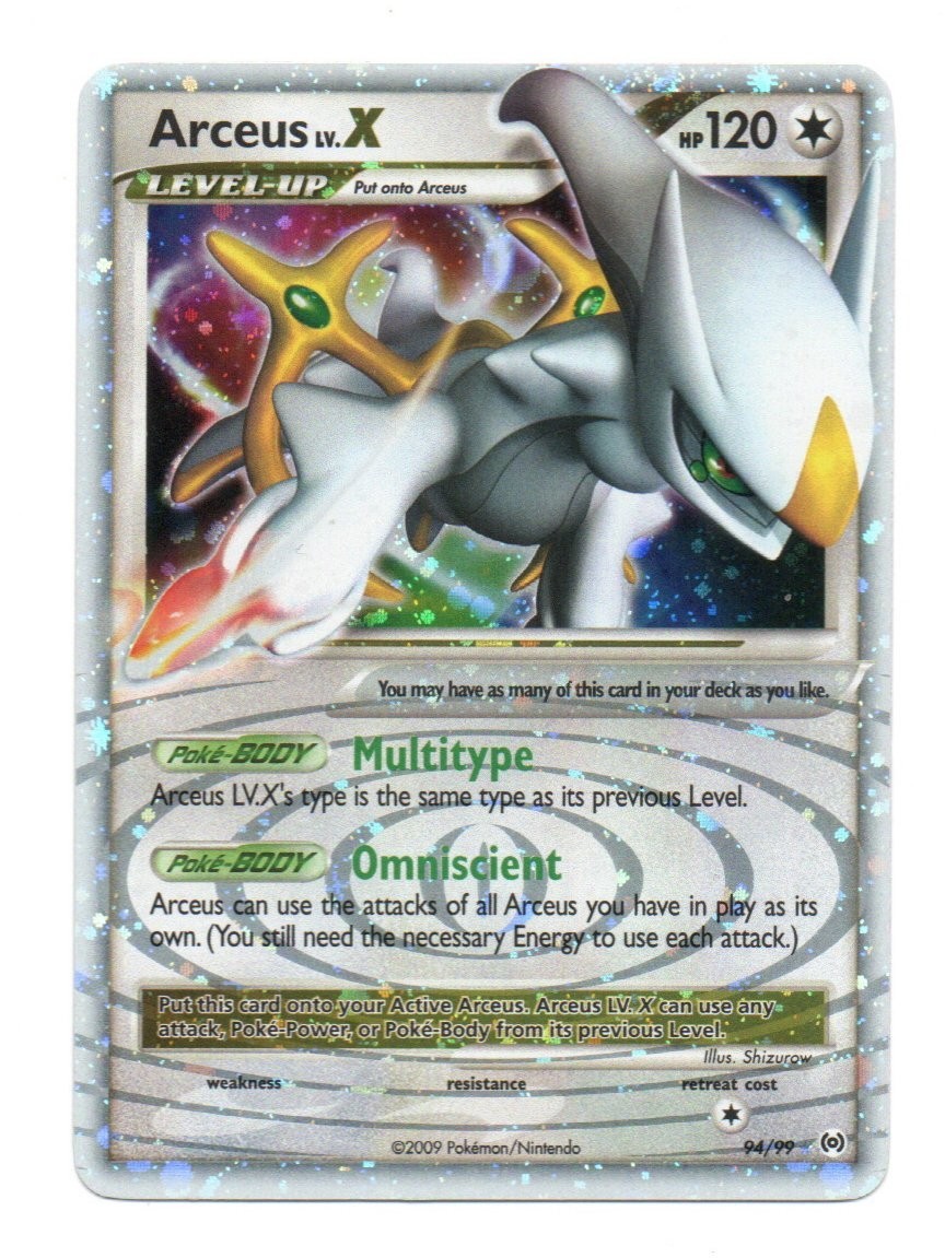 Arceus Lv.X 94/99 Ultra Rare - Platinum Arceus (AR) Near Mint (NM)