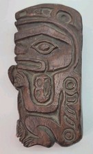 Vintage Haida Kwakiuti Pacific Northwest "Not Wood" Pottery Sculpture