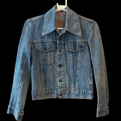 Vintage 1970s LEVIS Red Tab Denim Jacket Size XS - 70576 0217 - Dagger Collars
