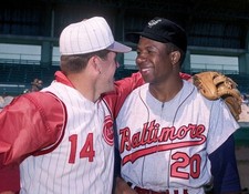 Pete Rose & Frank Robinson-color  Colorized 8x10 Print-FREE SHIPPING