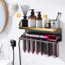 Airwrap Storage Holder Compatible with Dyson Airwrap Curling Iron Wall Mounte...