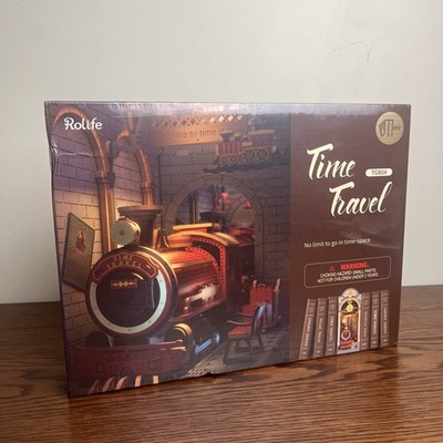 Rolife DIY Time Travel Booknook Kit 3D Creative Bookends TGB04 NEW Sealed