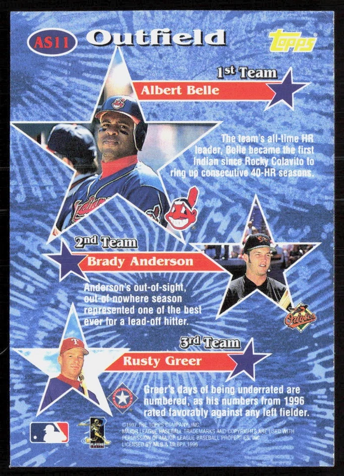 1997 Topps Albert Belle All-Stars - Image 2 of 2