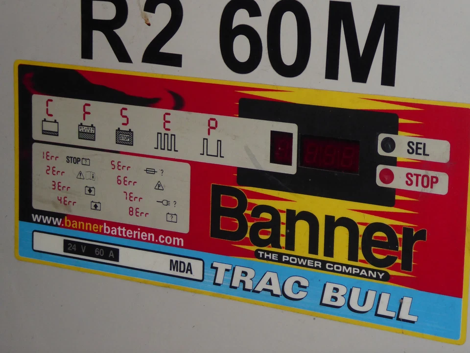 Ladegerät Gabelstapler BANNER Track Bull 24V 60A TOPPi - Bild 2 von 4