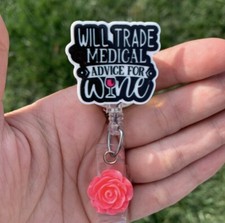 Medical Advice Nurse Badge Holder/Reel ID Card Holder lanyard Gift/Medical