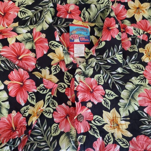Camisa Joe Kealoha Reyn Spooner Floral Hawaiana Rayón Para Hombre Talla L - Imagen 3 de 4