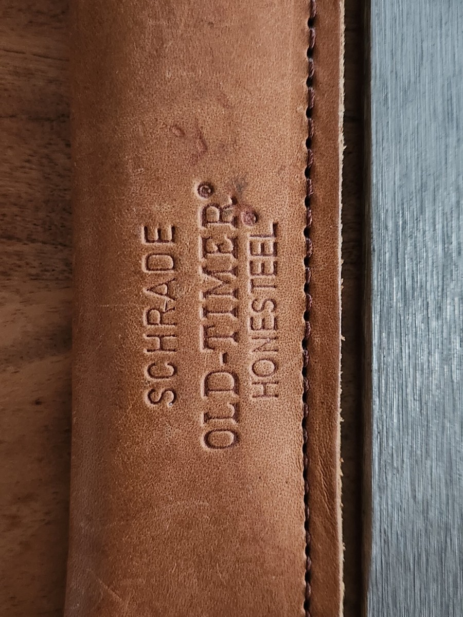 Vintage 1970's Schrade USA/Old-Timer HONESTEEL HS-1, w/Leather