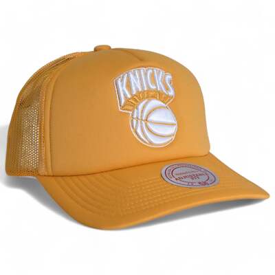MENS MITCHELL & NESS NBA PASTEL TRUCKER SNAPBACK HWC KNICKS - ORANGE