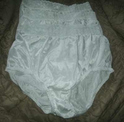 NEW Pair Kmart Pink K 100% Nylon And Lace Brief Panties Large