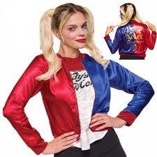 Harley Quinn Jacket with Attached Shirt DC Costume Adult Suicide Squad Licensed