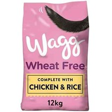 Wagg Wheat Free Complete Dry Adult Dog Food Chicken & Rice 12kg - For Sensitive 1.88 per kilo