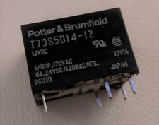 2x Potter  Brumfield Relay SPDT 120VAC 6A contact rating, 12VDC coil voltage