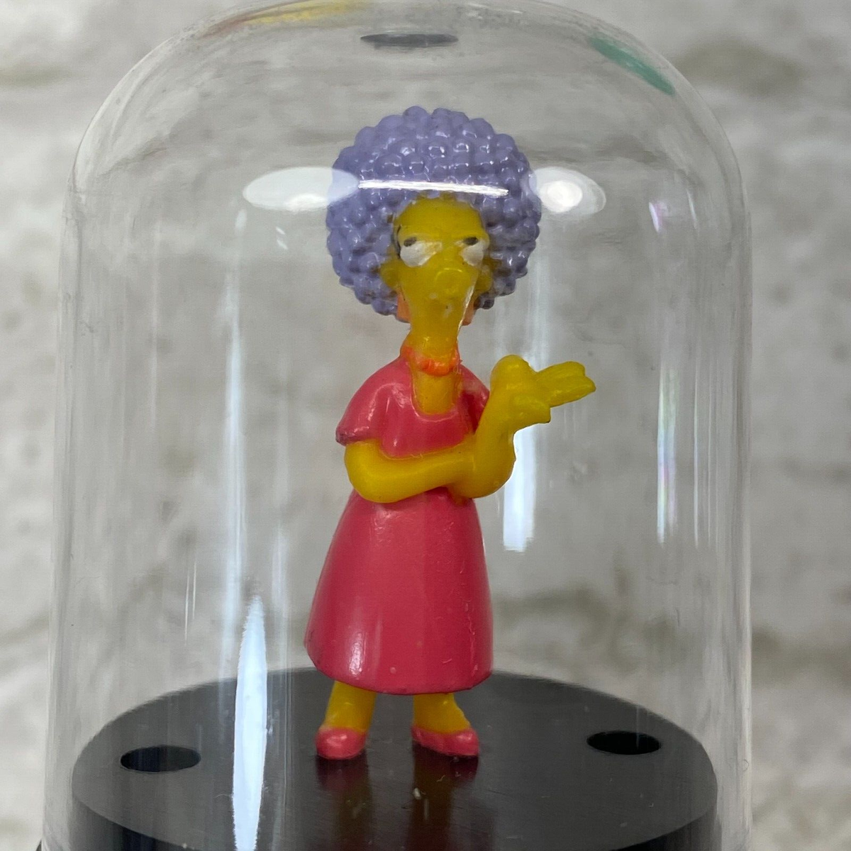 Vtg The Simpsons Tomy Gacha Vending Egg Patty Mini Dome 1” Figure 