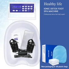 Ionic Detox Foot Bath Spa Machine With Lasting Longer Ion Arrays Tub + 100 Liner