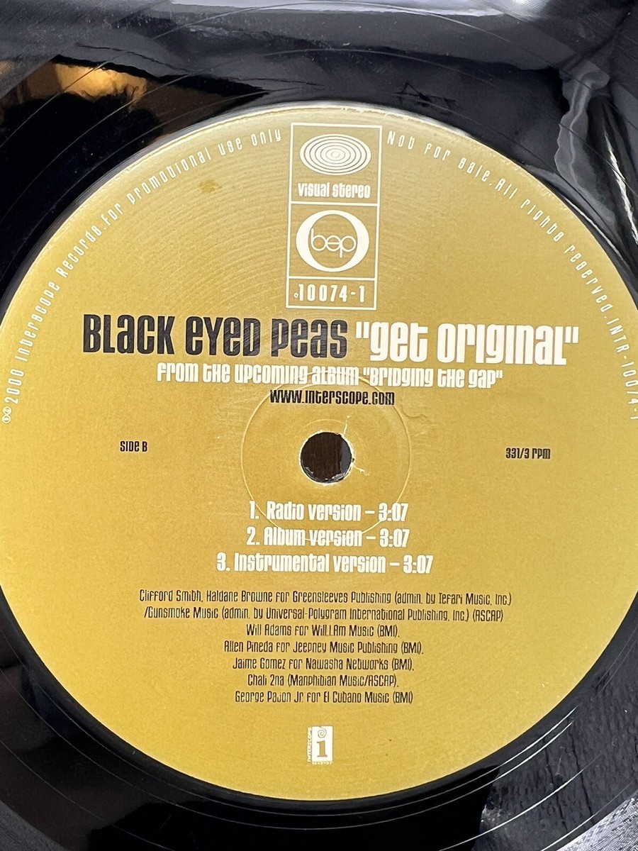 Black Eyed Peas “Get Original” 12” Vinyl BEP Empire Bridging