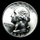 1950-S Washington Quarter Dollar --- Gem BU++ Stunning Condition Coin --- #077R