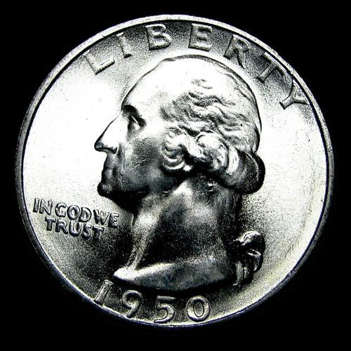 1950-S Washington Quarter Dollar --- Gem BU++ Stunning Condition Coin --- #077R