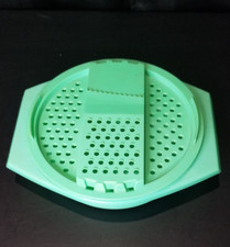 Rallador/Cortador Reversible Verde Tupperware De Colección 786-3 Tazón 787-6 Superior (2 Piezas)