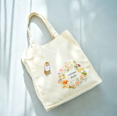 Mofusand x Dazzlin Tote Bag Collaboration Illustrated Bee Cat Japan Limited Neu