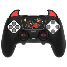 Silicone Cover with Touchpad Sticker  Thumb Grip Caps for PS5 Edge Controller