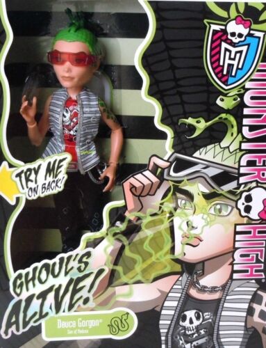 Poupée garçon Monster High GHOULS ALIVE DEUCE GORDON illuminée et son Erie Medusa Son - Photo 1/6