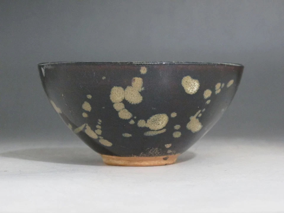 China Jizhou Kiln black brown Glaze porcelain old Bowl Draw Lovely Pig Tea Bowl - Изображение 3 из 4