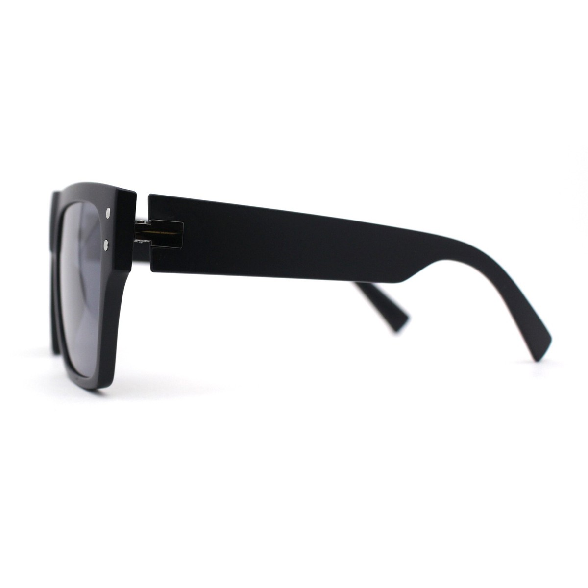 BLACK Oversized Large XL Big Sunglasses Kim Square Flat Dark Celebrity Womens eB