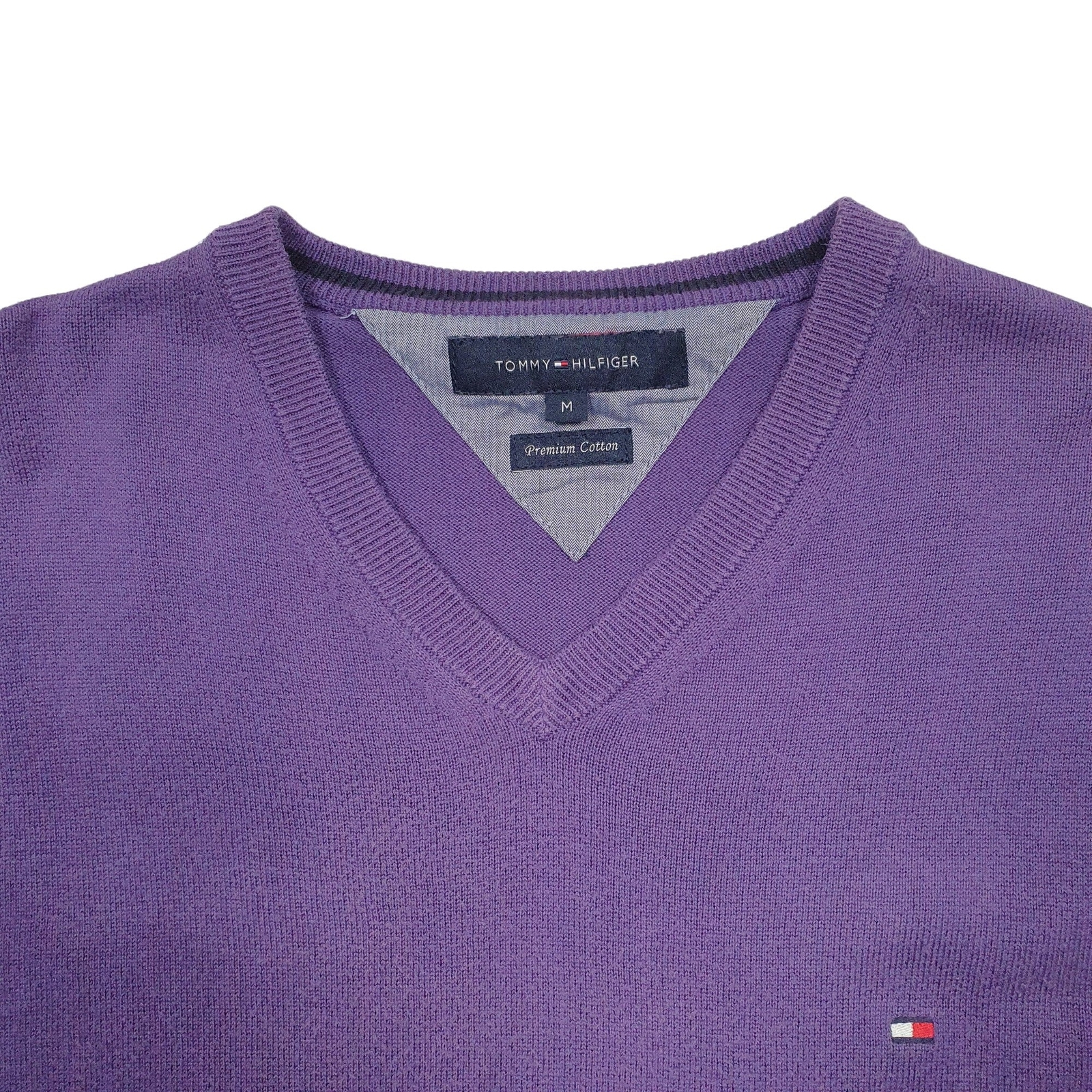 TOMMY HILFIGER Crewneck Knit Jumper Sweatshirt Mens M image 2