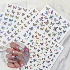 3D Butterfly Nail Stickers Art DIY Designs Decor Waterproof Decal Manicure US