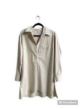 Uniqlo cream shirt/tunic, size s, good condition