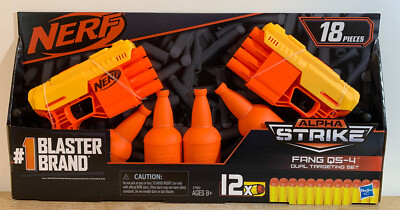 Nerf Alpha Strike Fang QS-4 Dual Targeting Set 18 Pieces