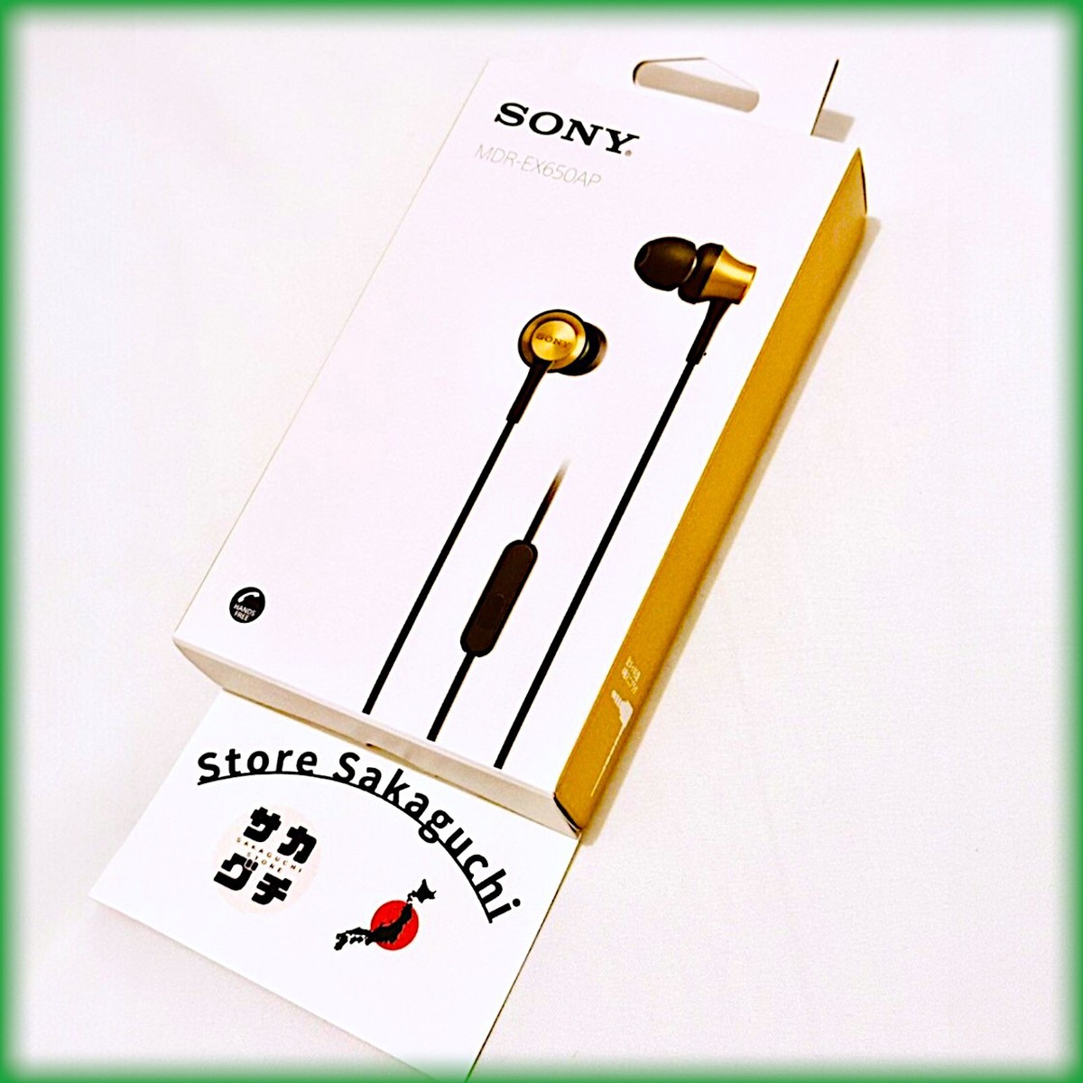 SONY MDR-EX650AP ゴールド 有線イヤホン Sony MDR-EX650AP In-Ear Headphones Brass Housing w/ Mic Remote