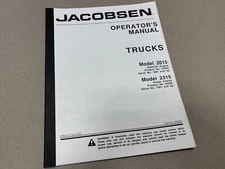 Jacobsen Manual Model 2015 2315 Gas Engine Turf Truck Golf Cart 84005 84006