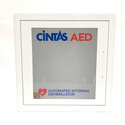 New Cintas AED Automated External Defibrillator Wall Cabinet 18 x15 x8  NO ALARM