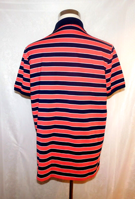 Ralph Lauren Polo Golf Blue & Orange Striped Men's Performance