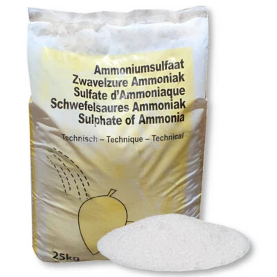 Sulfate d’ammonium 25 kg Engrais azoté Engrais soufré Engrais végétal Engr - Photo 1/2