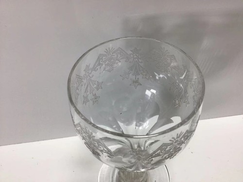 Rare Antique Tiffin-Franciscan “Princess” Etched Hollow Stem Champagne Glass - Picture 4 of 5