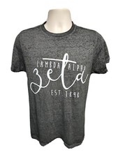 Lambda Alpha Zeta est 1898 Adult Small Gray TShirt