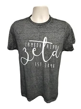 Lambda Alpha Zeta est 1898 Adult Small Gray TShirt