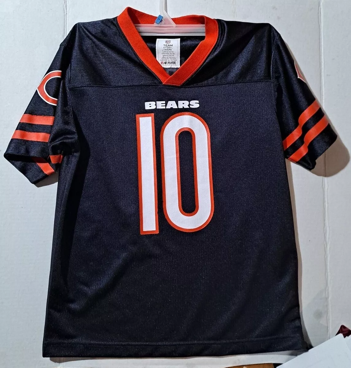 Mitch Trubisky 10 Chicago Bears NFL Team Apparel Jersey Youth Size Large 12 14